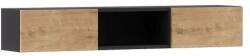ArtElta Függesztett polc LANZZI Szín: Fekete / tölgy artisan (SF-LAN-A-POL120)