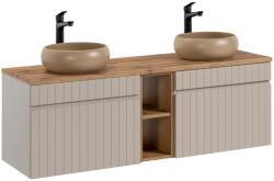 ArtCom Fürdőszoba szekrény mosdóval és tetővel ICONIC Cashmere DU140/1 | 140 cm