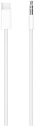 Apple audió kábel (3.5mm jack - Type-C, 120cm, AUX, cipőfűző) FEHÉR (MDV84ZM/A)