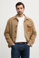 Mackage gyapjú dzseki zöld, átmeneti, oversize, EMMANUEL - zöld L