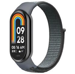 gigapack Pótszíj (egyedi méret, nylon, tépőzáras, légáteresztő) VILÁGOSSZÜRKE Xiaomi Smart Band 9, Band 8 (GP-169229)
