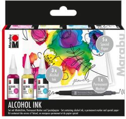 Marabu Set cerneala alcool Flowers Marabu