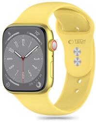 Tech-Protect SILICONE óraszíj citromsárga, Apple Watch 42mm (S1-S3) / 44mm / 45mm / 46mm / 49mm készülékhez - xpro