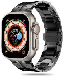 Tech-Protect STAINLESS LINE rozsdamentes acél óraszíj Fekete, Apple Watch 42mm (S1-S3) / 44mm / 45mm / 46mm / 49mm készülékhez