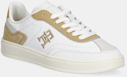 Tommy Hilfiger bőr sportcipő TH HERITAGE COURT SNEAKER SDE rózsaszín, FW0FW08037 - fehér Női 40