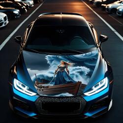  Folie Capota Auto "Hood Art" rezistenta la exterior, marime S (150 x 110cm) - Cod: AVX-CAPOTA-013S FAVLine Selection