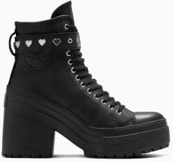 Converse bőr sneaker Chuck 70 De Luxe Heel Valentine's Day fekete, A10634C - fekete Női 37