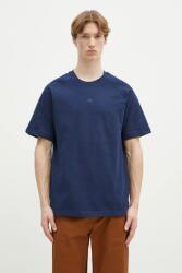 adidas Originals pamut póló Essential sötétkék, férfi, sima, JD3279 - sötétkék XL