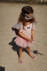 Konges Sløjd gyerek ruha BALLERINA DRESS rózsaszín, mini, harang alakú, KS102647 - rózsaszín 134-140
