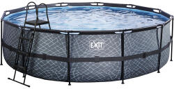 EXIT Toys Piscina rotunda cu cadru metalic 488 x 488 cm, Accesorii incluse (880550) Piscina