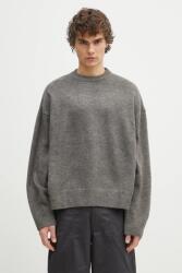 Mki Miyuki Zoku gyapjúkeverék pulóver Mohair Blend Knit Crew férfi, szürke, MOHAIR. BLEND. KNIT. CR. BR - szürke L