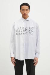 MM6 Maison Margiela pamut ing férfi, legombolt galléros, fehér, relaxed, SH0DT0025 - fehér 48