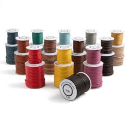 Tandy Leather Sireturi din piele rotunde, 2mm / 22.9m, Tandy Leather USA (Culoare: Maro deschis) (5050-05)