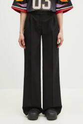 coperni nadrág Wide Leg Tailored női, fekete, magas derekú széles, COPP90F3004 - fekete XS