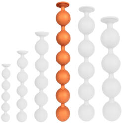 AnalMasterBalls Bulby Butt XL - érzéki análgolyók narancsszínben