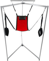 Kit Sling - piros textil hinta szürke kerettel