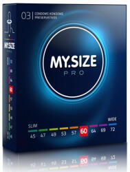My Size Pro MY SIZE - prémium 60 mm-es óvszer 3 db-os kiszerelésben