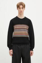 Paul Smith gyapjú pulóver könnyű, férfi, fekete, M1R-253Z-P02589 - fekete M