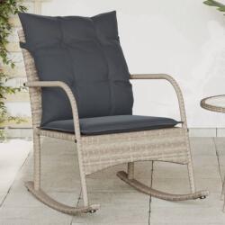 vidaXL Polyrattan kerti hintaszék párnákkal (369023)
