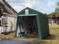 TOOLPORT Ponyvagarázs, 2, 4x3, 6m, PE ponyva, sötét zöld Sátorgarázs, Autó sátor, Fóliagarázs - (7821)