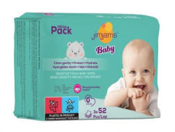 JimJams Popsitörlő Megapack kupakos illatmentes sensitive (156 db/cs) (pjjsk3)