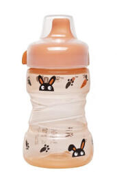Nip Trainer Cup Tanulópohár Nyuszi, kupakos, cseppmentes itatőcsőrrel (260 ml/db) (ipnitcl)
