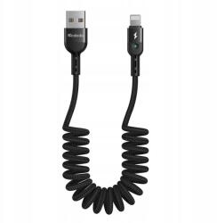 Mcdodo Usb Lightning kábel, Mcdodo CA-6410, rugós, 1.8m (fekete) (GSM099981)