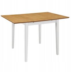 vidaXL Kihúzható étkezőasztal, fehér, (80-120) x 80 x 74 cm, Mdf (247625)