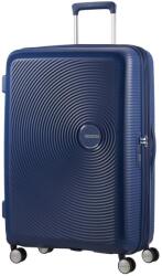 Samsonite Soundbox 4-kerekes keményfedeles bővíthető bőrönd 77 x 51.5 x 29.5/32.5 cm, sötétkék (88474-1552)