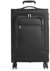 Samsonite CROSSTRACK 4-kerekes bővíthető bőrönd 79x46x30/32cm, fekete (133191-1062)