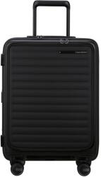 Samsonite Restackd spinner 4-kerekes keményfedeles bővíthető kabin bőrönd 55 x 40 x 23/26 cm, fekete (150703-1041)
