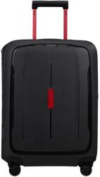 Samsonite Essens spinner 4-kerekes keményfedeles kabin bőrönd 55x40x20cm, fekete-piros (146909-1186)