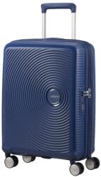 Samsonite Soundbox 4-kerekes keményfedeles bővíthető kabin bőrönd 55x40x20/23 cm, sötétkék (88472-1552)