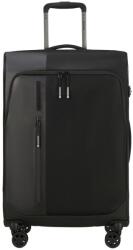 Samsonite Biz2Go TRVL spinner 4-kerekes bővíthető bőrönd 66 x 43 x 25/28 cm, fekete (147610-1041)
