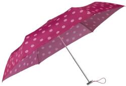Samsonite ALU DROP S manuális esernyő, pink pöttyös (108962-9684)
