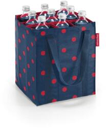 Reisenthel Bottlebag üvegtartó, mixed dots red (ZJ3075)