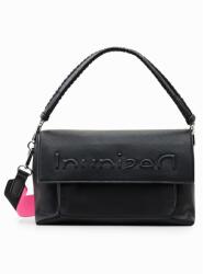 Desigual női divattáska, Bag Half Logo 23 Venecia 2.0, fekete (23SAXP55 / 2000)