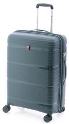 Gladiator BIONIC 4-kerekes keményfedeles bővíthető bőrönd 65x46x25/31cm, sötétzöld (M-0811 / 65 / S.ZÖLD)