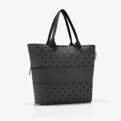 Reisenthel Shopper e1, glossy dots black (RJ7075)