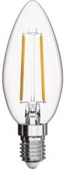EMOS Melegfehér LED filament égő, gyertya, E14, 2.5W, 225lm (Z53012)