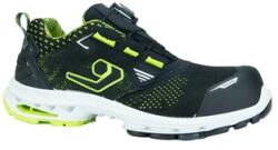 Base Protection Stockholm munkavédelmi cipő S1 | Fekete-zöld | 44 / 10 (B1708ABGN44)