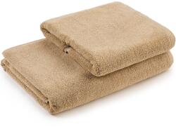 H Hotel Supplier Hotel Supplier törölköző készlet, 50x90 cm, 70x140 cm, 100% pamut, 600 GSM, bézs, 2db (2P50x90+70x140-600-Bej)