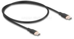 Delock USB 2.0 kábel USB Type-C dugó - dugó PD 3.0 60 W 0, 5 m fekete Szilikon (DL81237) (DL81237)