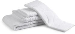 H Hotel Supplier 4 db görög szállodaszállító törölköző készlet, 1 x 30 x 50, 1 x 50 x 90, 1 x 70 x 140 - 550 GSM, 1 x 50 x 70 - 700 GSM, fehér