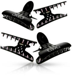 L3VEL3 Clame negre pentru par Claw Clips 4buc (850016995810)