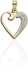 Gold pendants AU84992 - 14 karátos arany szív medál (AU84992)