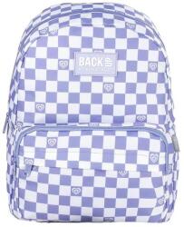 DERFORM BackUp iskolatáska, hátizsák - 1 rekeszes - Lila, fehér kockás (PLB7C26) (PLB7C26)