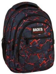DERFORM BackUp iskolatáska, hátizsák - 3 rekeszes - Black lava (PLB7O43) (PLB7O43)