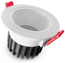 GLEDOPTO GL-D-007P Zigbee Pro (Zigbee 3.0 + RF vevős) okos süllyesztett LED spot lámpa (95mm, 1050 lumen), fehér kerettel, IP54