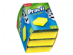 Paclan Practi Super! mosogatószivacs dörzsivel 3db (GA4760)